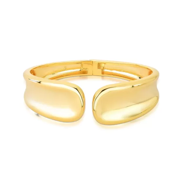 Bracelete Oval Liso Gold