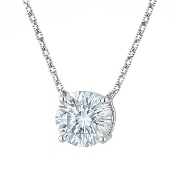 Colar Ponto de Luz G Moissanite