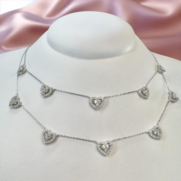Conjunto Cinco Corações Moissanite - Imagem 7