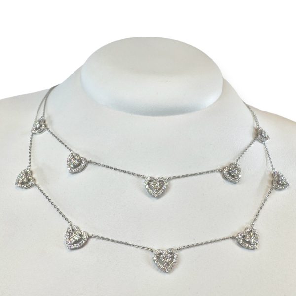 Conjunto Cinco Corações Moissanite - Imagem 4