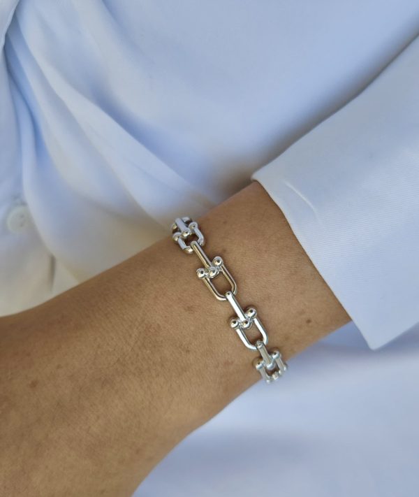 Pulseira Inspired Elos Lisos  Silver - Imagem 2