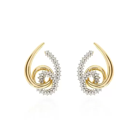 Brinco Desing Ava Ouro