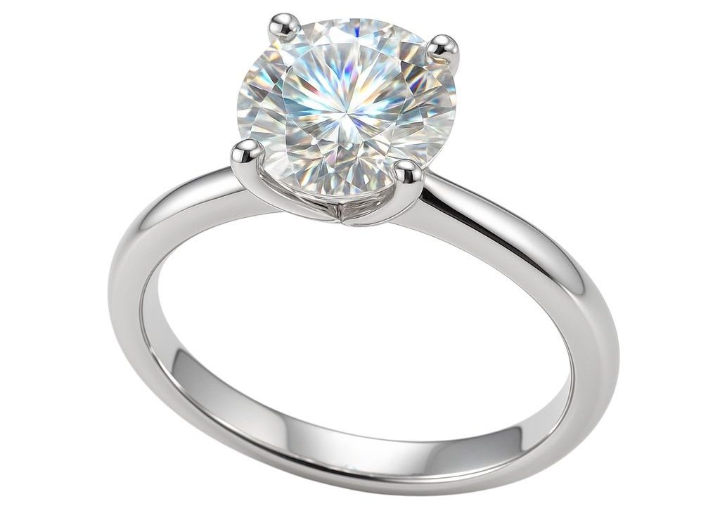 Anel em Moissanite Presente de Natal