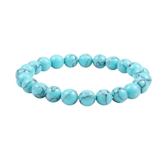 Pulseira Natural Howlita Turquesa
