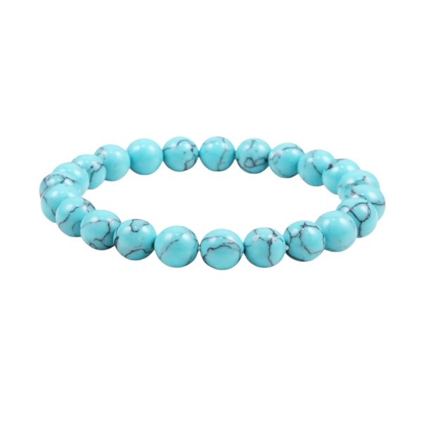 Pulseira Natural Howlita Turquesa