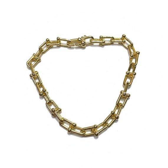 Pulseira Inspired Elos Delicados Prata com Banho de Ouro