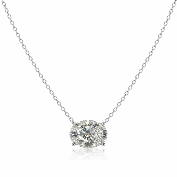 Colar Oval Moissanite