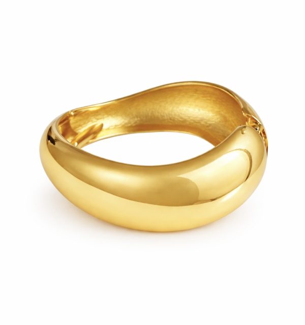 Bracelete Desing Grosso Ouro