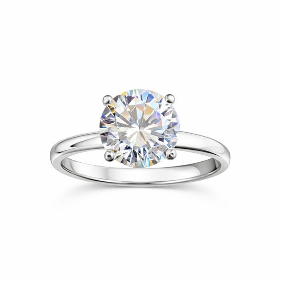 Anel Solitário Moissanite