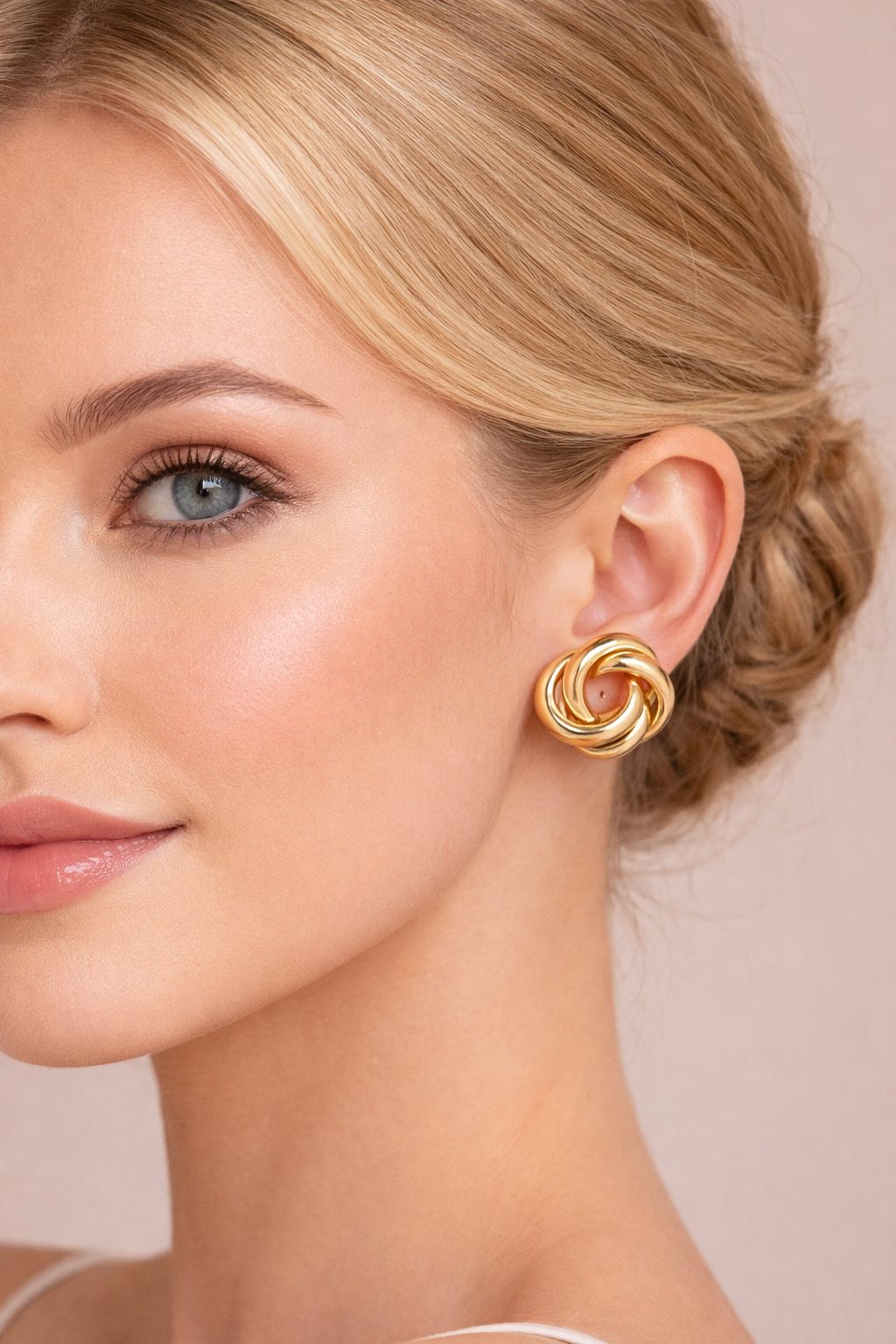 Brinco Elos Nó Ouro - Imagem 4