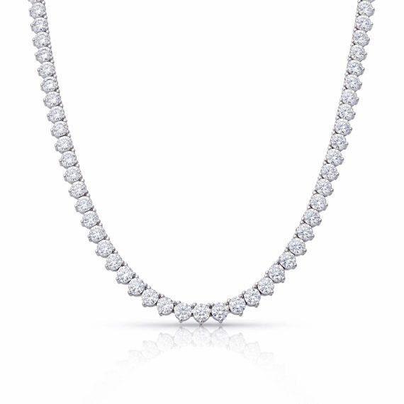 Colar Riviera 3 Garras Moissanite