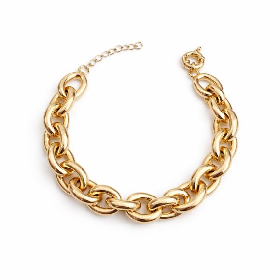 Pulseira de Elos Pequeno Ouro