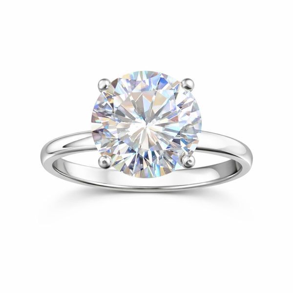 Anel Solitário Virginia Moissanite