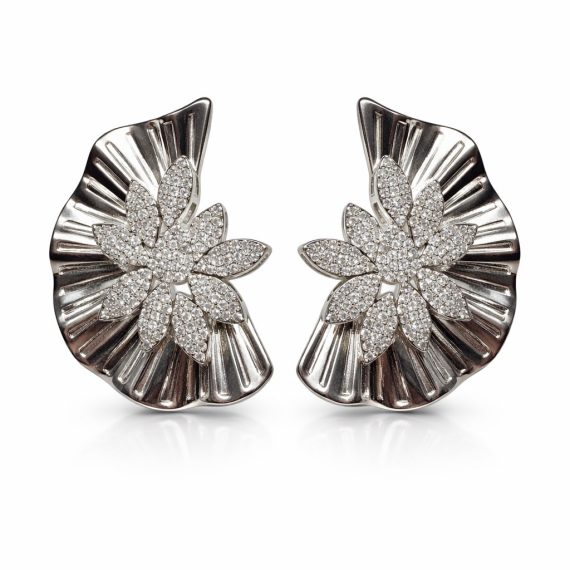 Brinco Ella Rodio Branco