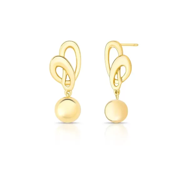 Brinco Elos Esfera Ouro