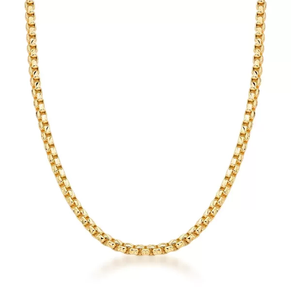 Colar Elos Quadrados Lisos Gold