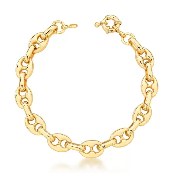 Pulseira  Elos Lacre Lisos Gold