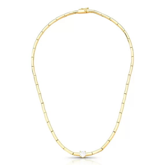 Colar Ret&acirc;ngulos Lisos Gold