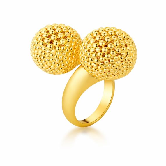 Anel Two Spheres Gold