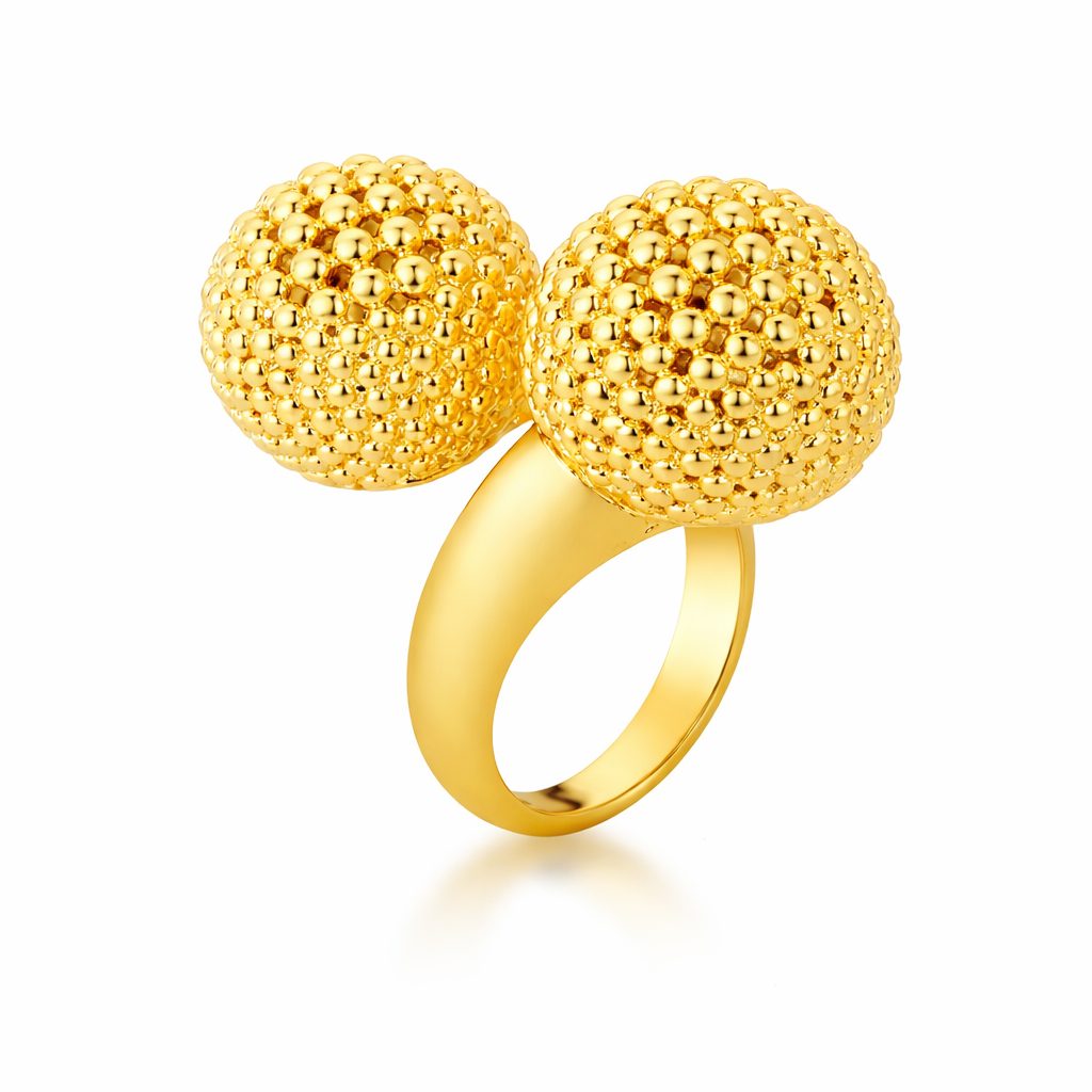 Anel Two Spheres Gold