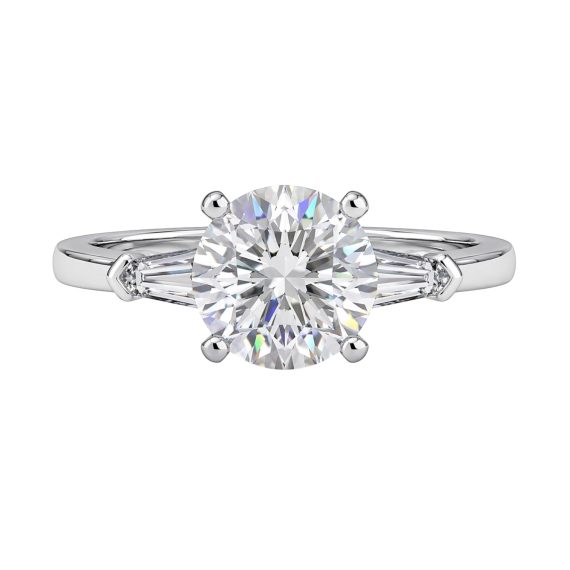 Anel Solit&aacute;rio Princess Moissanite