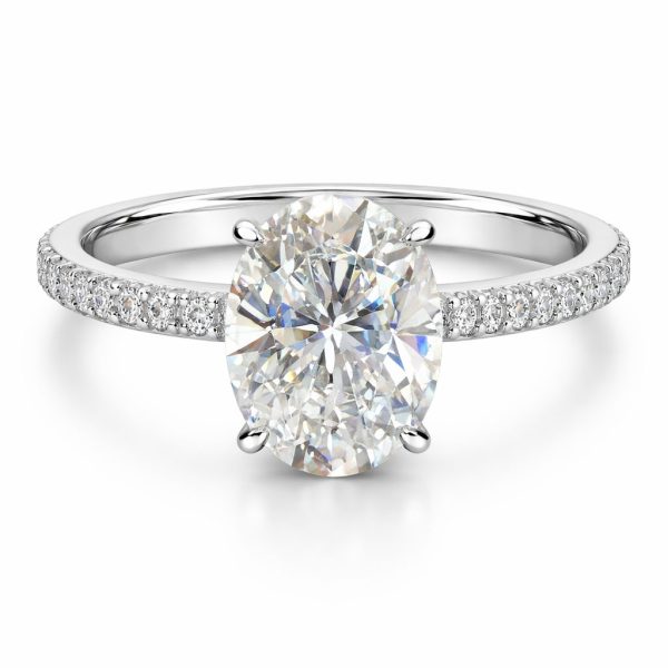 Anel Solitário Oval Giorgina Moissanite