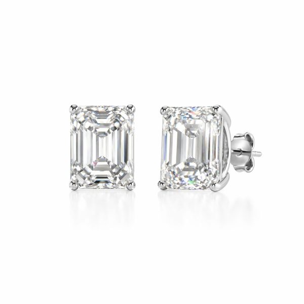 Brinco Retangular Moissanite