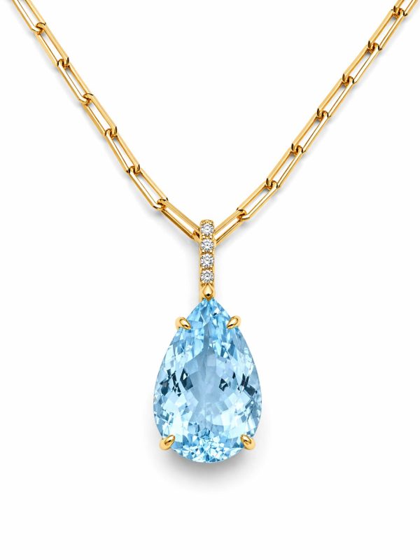 Colar Elos Delicados Ouro Topázio Natural Prata 925