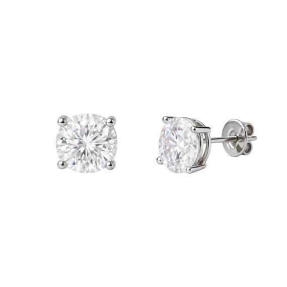 Brinco Solit&aacute;rio 8mm Moissanite