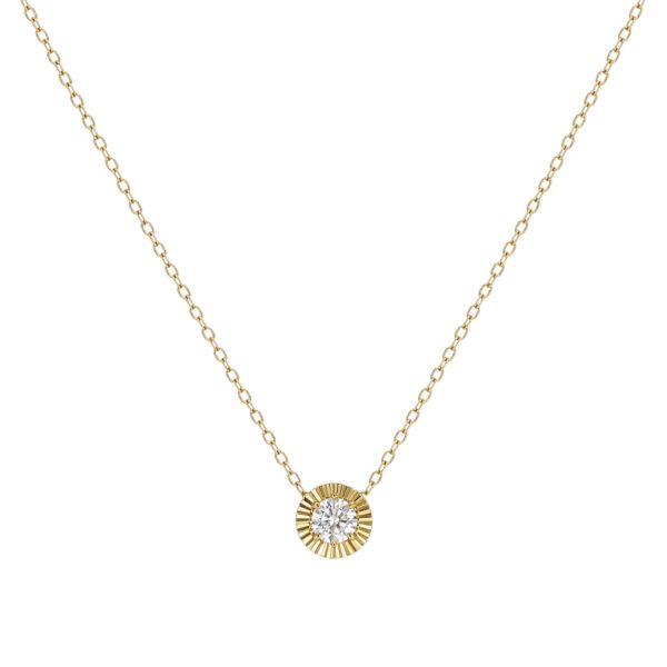 Colar Desing  5mm Ouro Moissanite