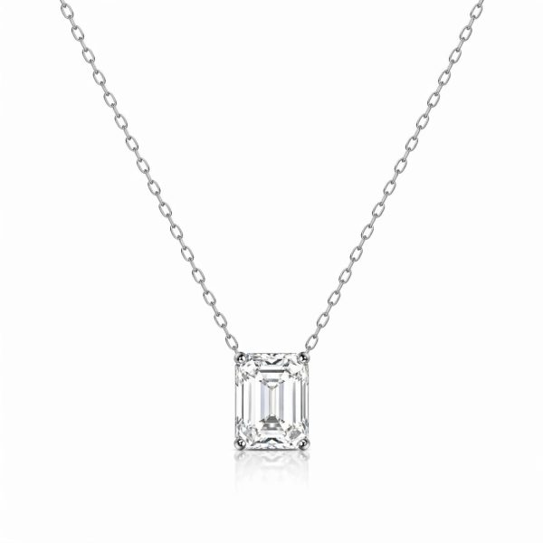 Colar Retangular Moissanite