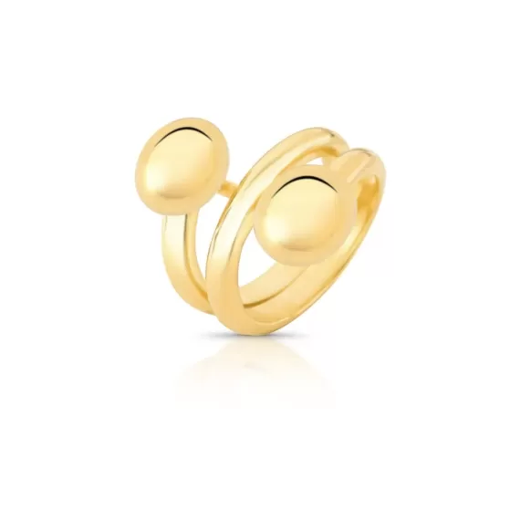 Anel Duo Esferas Gold