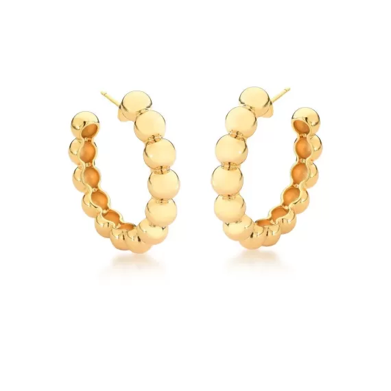 Brinco Argola Esferas Gold