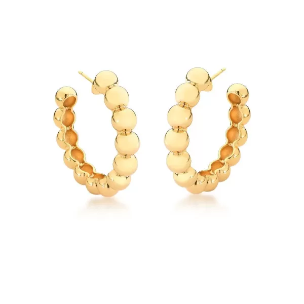 Brinco Argola Esferas Gold