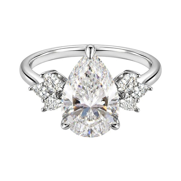 Anel Gota Princess Moissanite