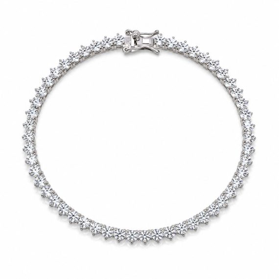 Pulseira Riviera 3 Garras Moissanite