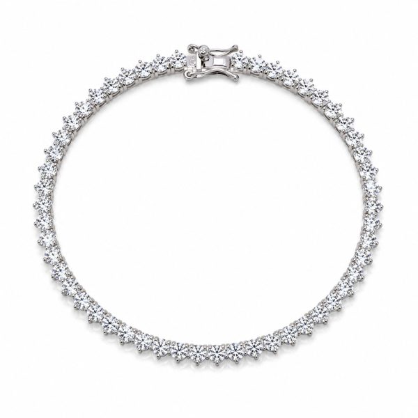 Pulseira Riviera 3 Garras Moissanite