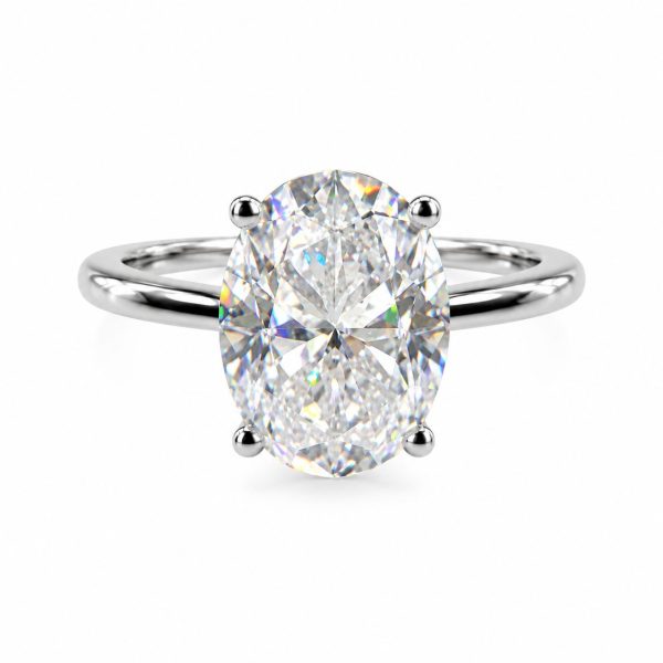 Anel Oval G Moissanite