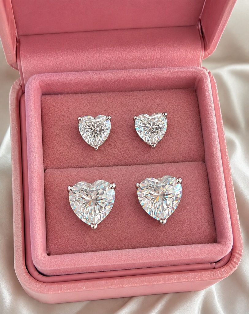 Brincos Presente dia dos namorados Moissanite