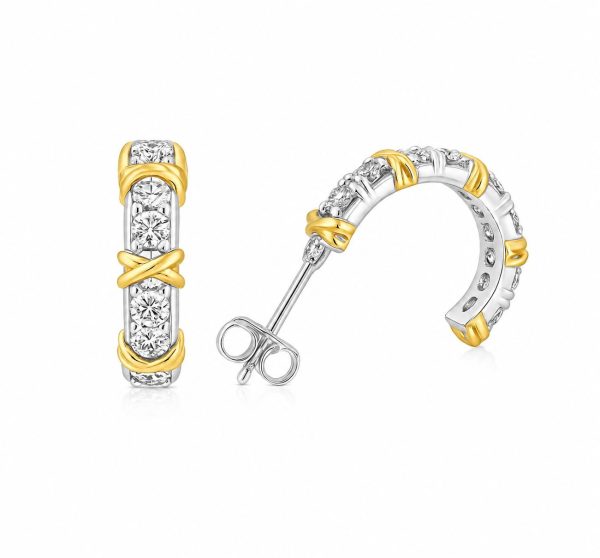 Argola Pontos X Prata 925