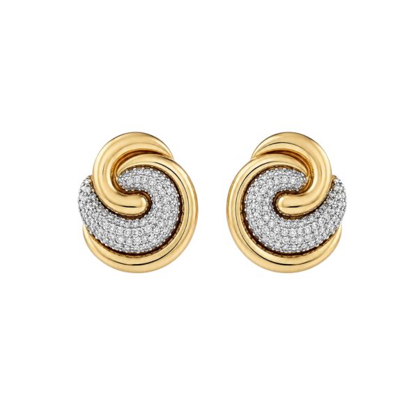 Brinco Eliza Zircônias Ouro