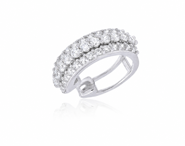 Piercing Falso Três Fileiras Prata 925