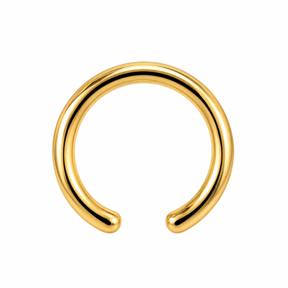 Piercing Liso Ouro Prata 925