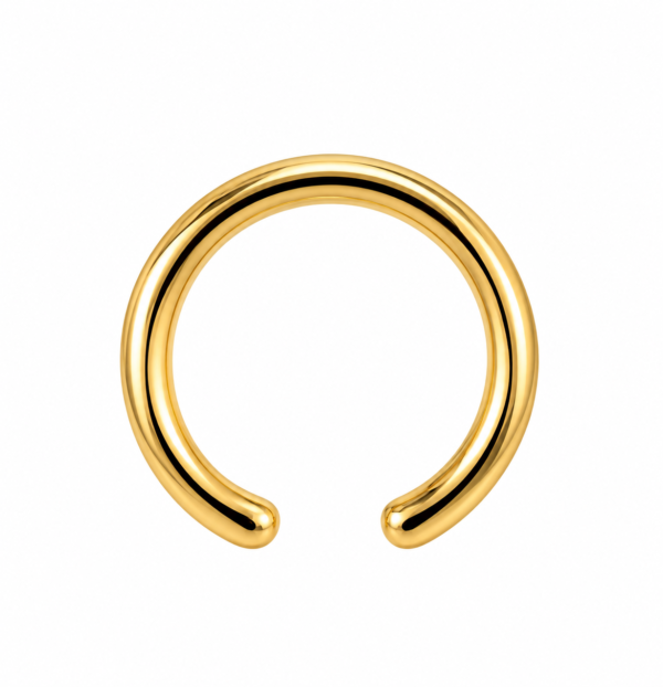 Piercing Liso Ouro Prata 925