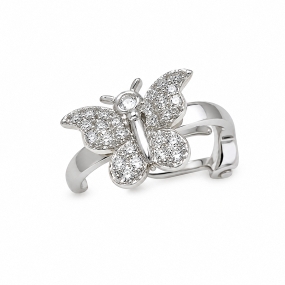 Piercing Borboleta Prata 925 Joias