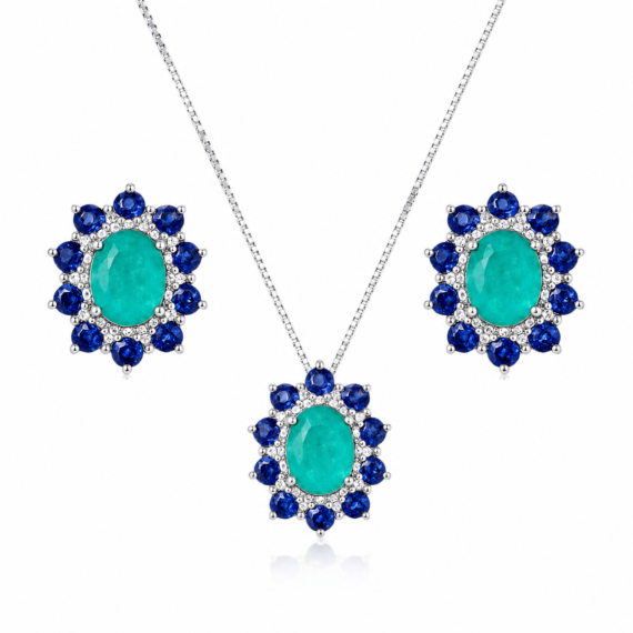 Conjunto Chloe Zircônia Prata 925