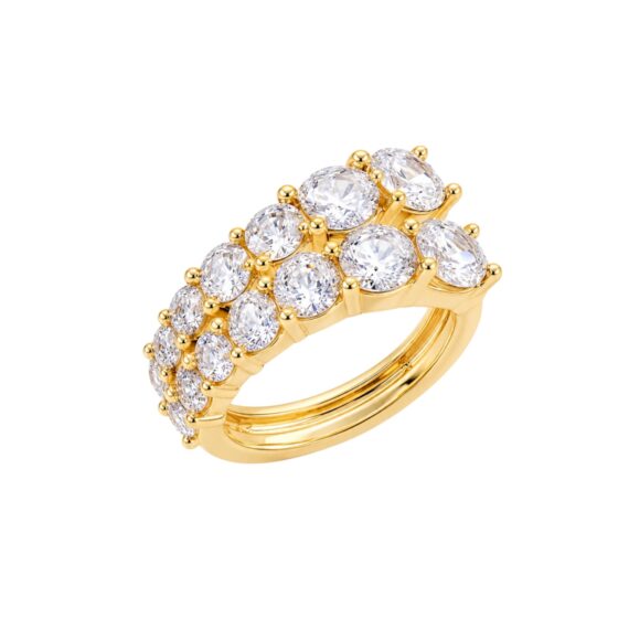 Piercing Falso Duas Fileiras  Ouro Prata 925