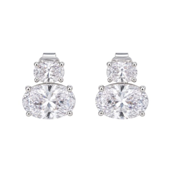 Brinco Oval Crystals