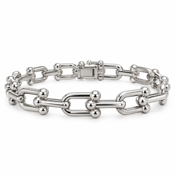 Pulseira Inspired Elos Lisos  Silver