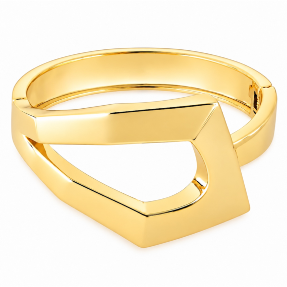 Bracelete  Geometric Liso Gold